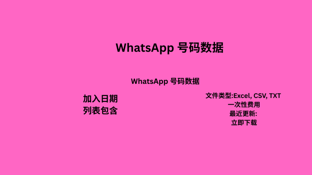 丹麥 WhatsApp 號碼數據