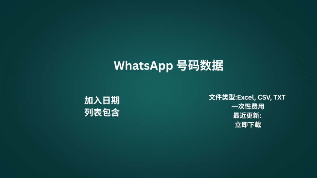 馬紹爾群島 WhatsApp 號碼數據