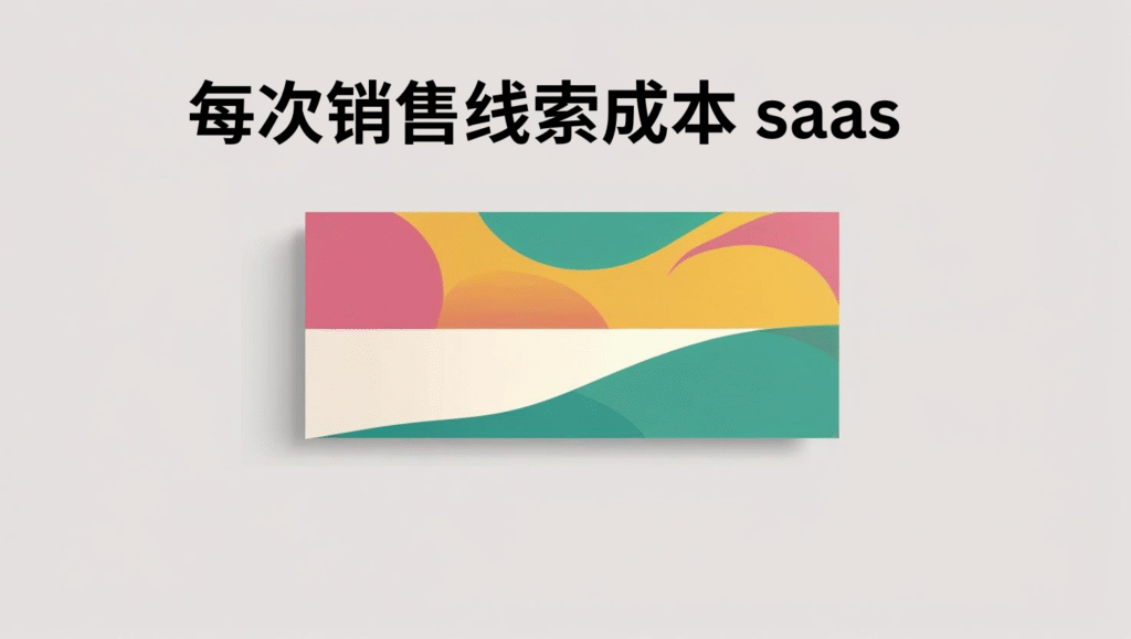 每次销售线索成本 saas
